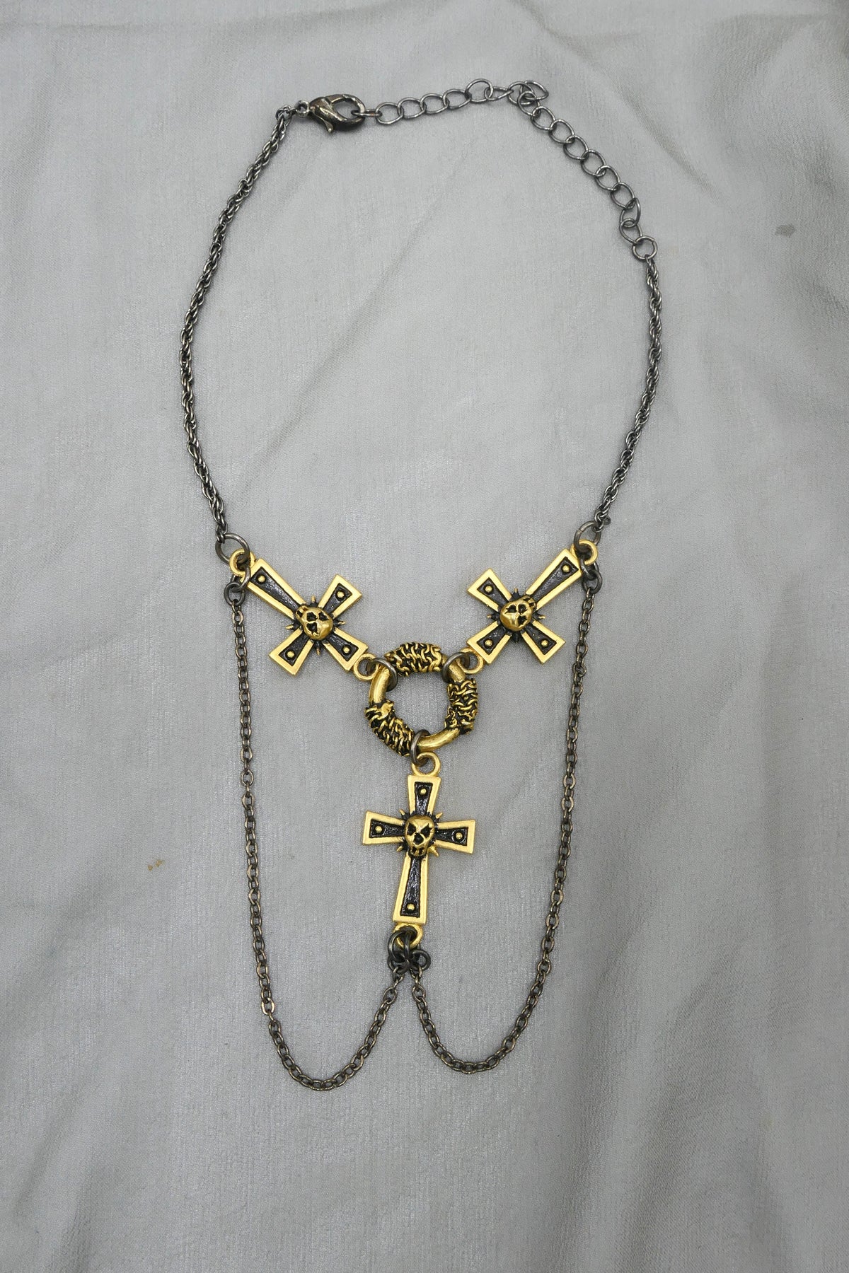 DARK CROSSES NECKLACE