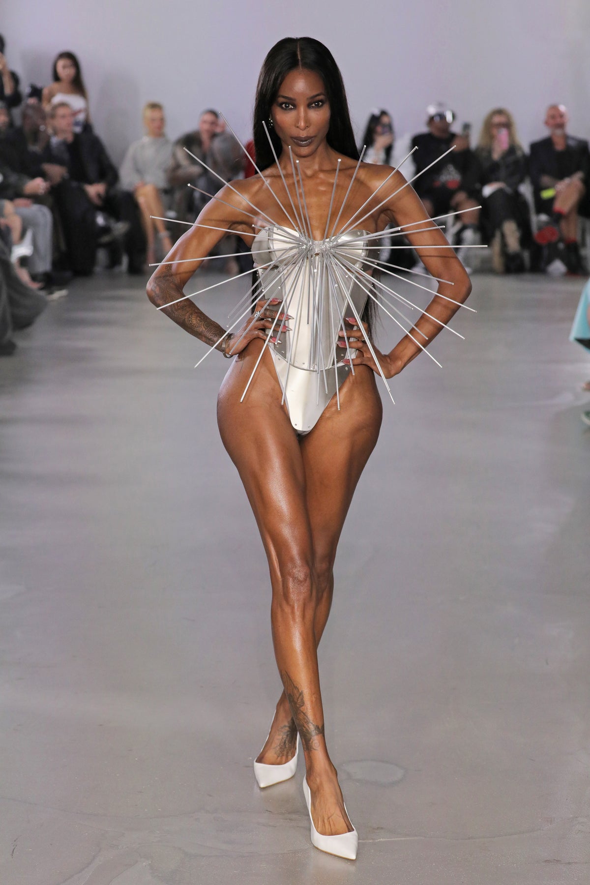 METAL PLATED THONG