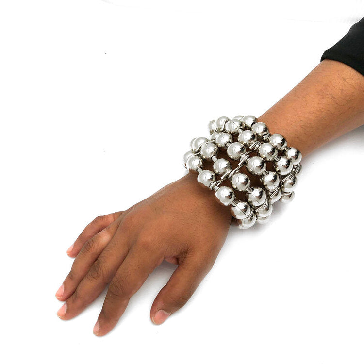 OVERSIZED BALL CHAIN MULTI BRACELET
