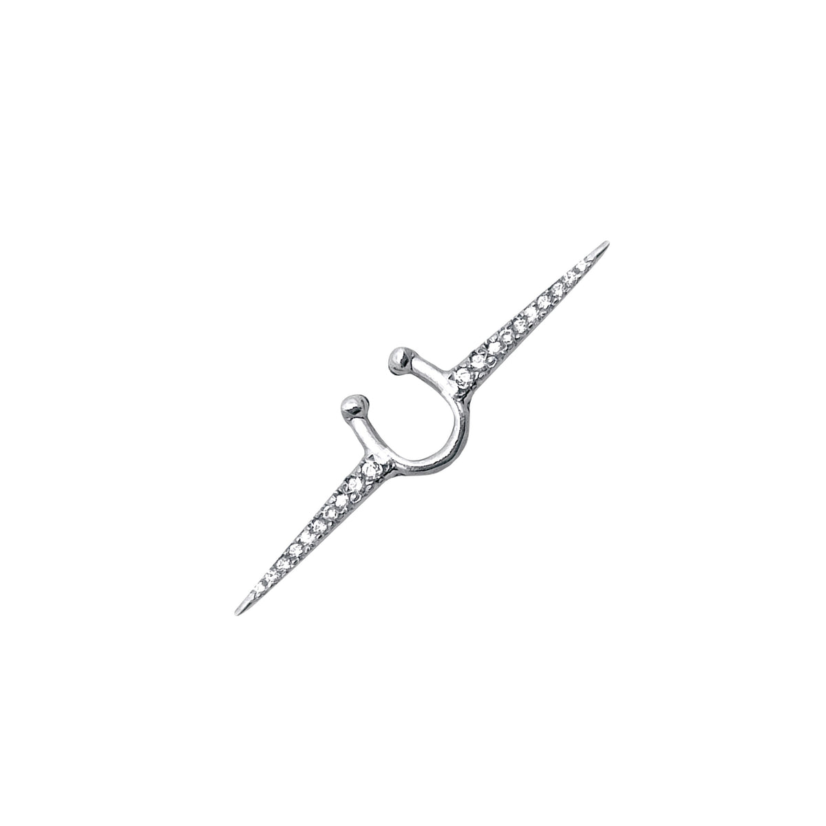 THE SPEAR PAVÉ SEPTUM CUFF