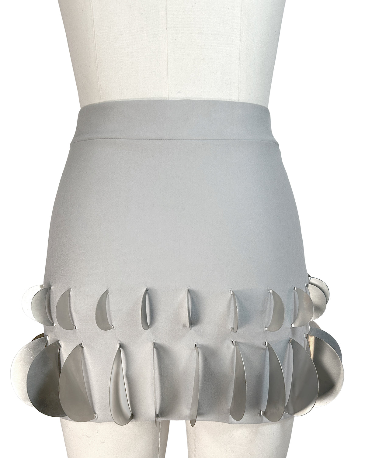HALF MOON HIGH WAISTED MINI SKIRT