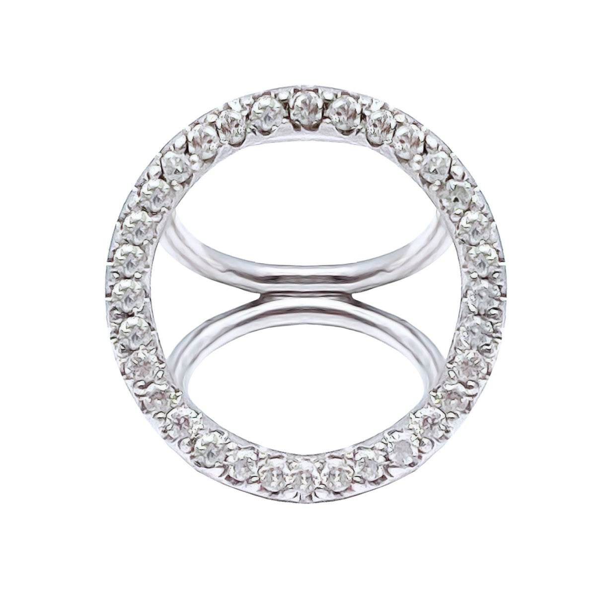 THE TRIPLE ORBIT PAVÉ RING