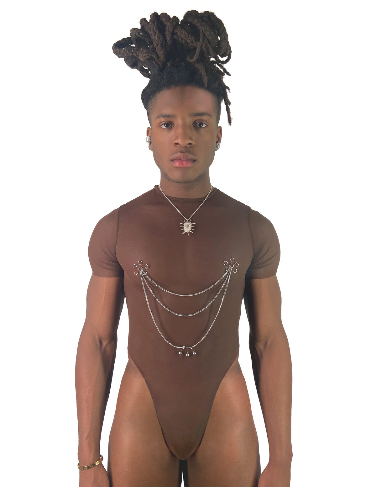 CREW NECK "RITUAL" BODYSUIT