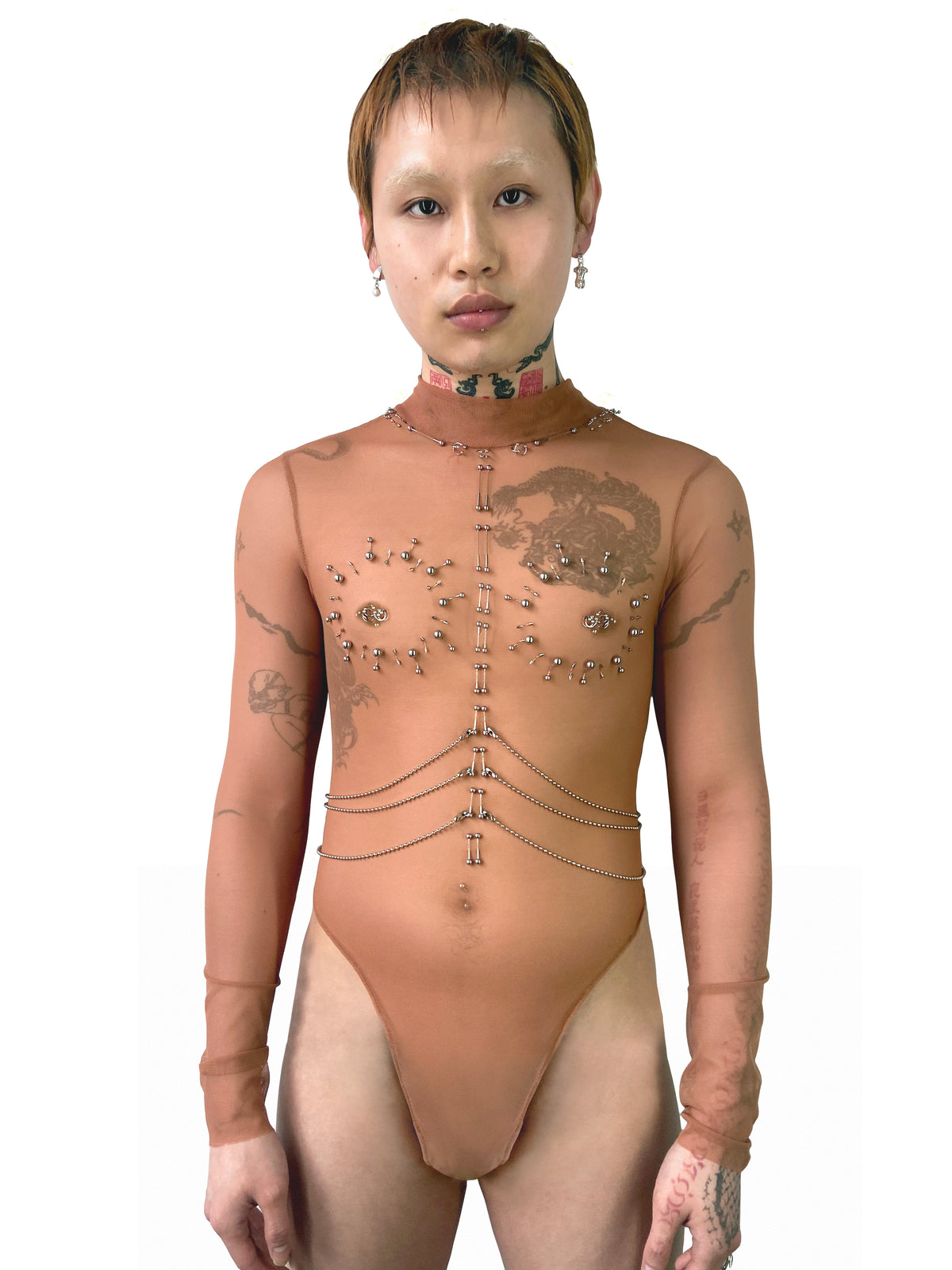 MOCK NECK "SACRIFICE" BODYSUIT