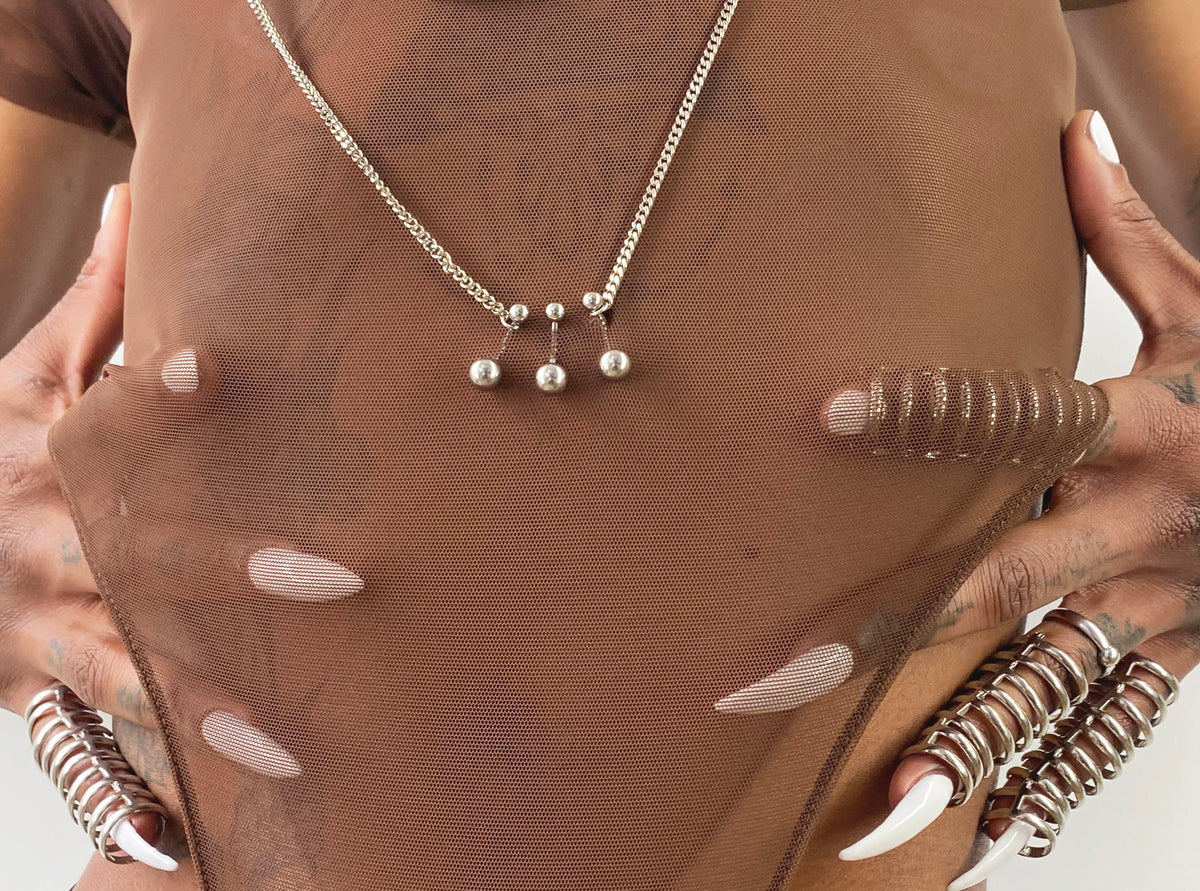 CREW NECK "RITUAL" BODYSUIT