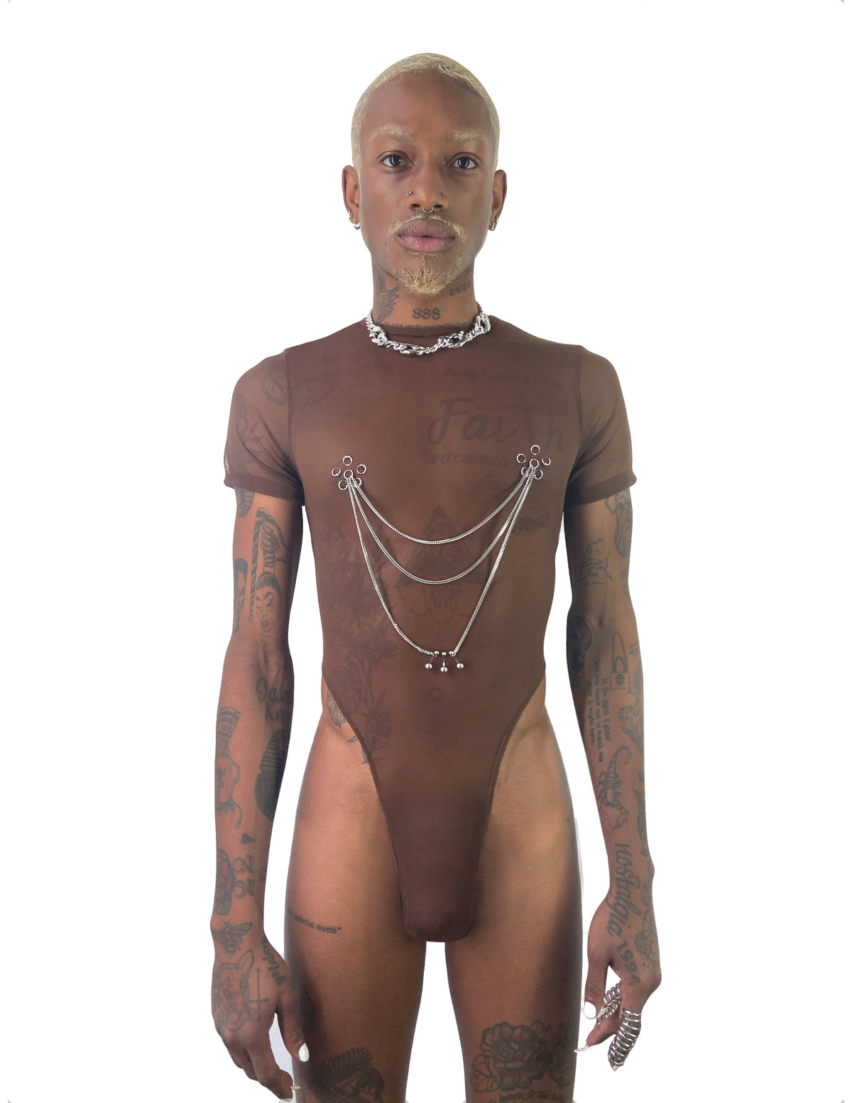 CREW NECK "RITUAL" BODYSUIT
