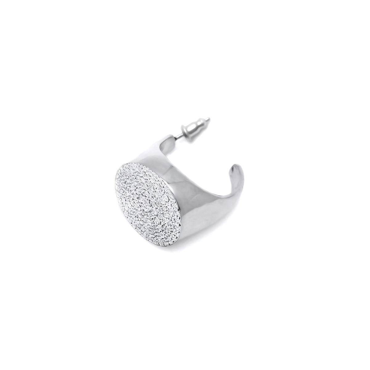 THE SIGNET SINGLE PAVÉ EARRING
