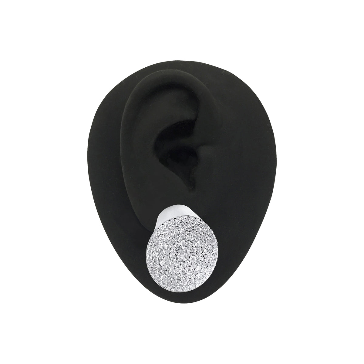 THE SIGNET SINGLE PAVÉ EARRING
