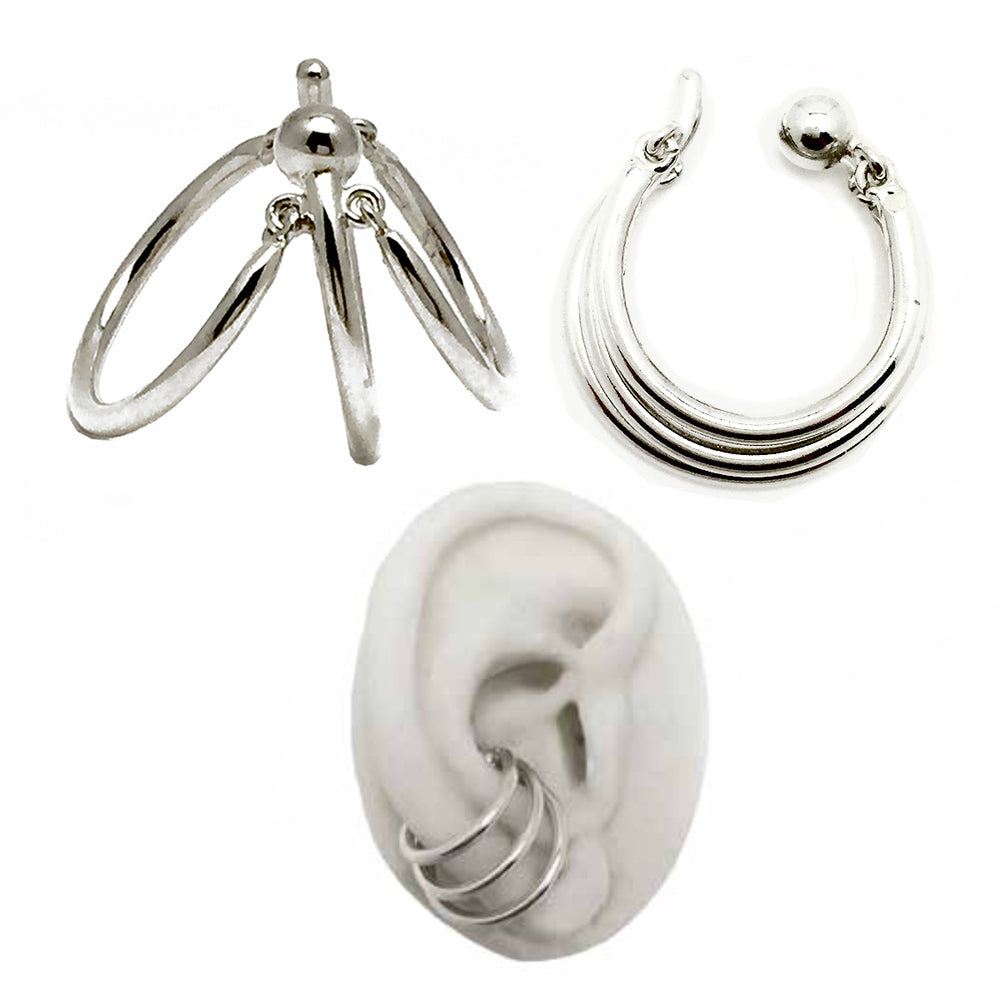 THE BANDIT TRIPLE RING CONCH CUFF