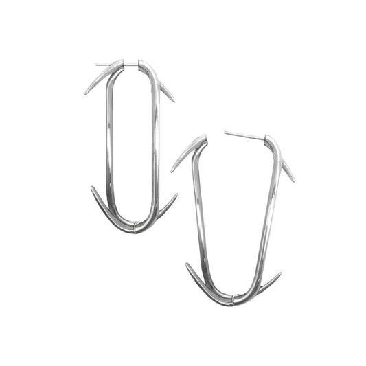 BARBED WIRE HINGED EARRINGS (PAIR)